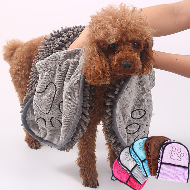 Dogs Cats Super Absorbent  MicrofiberBathrobe