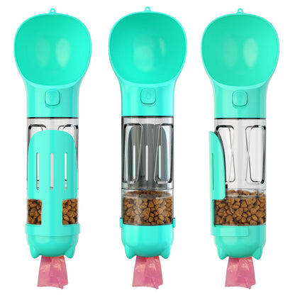 3 In 1 Poop Dispenser Puppy Pet Travel Drinking Bowls