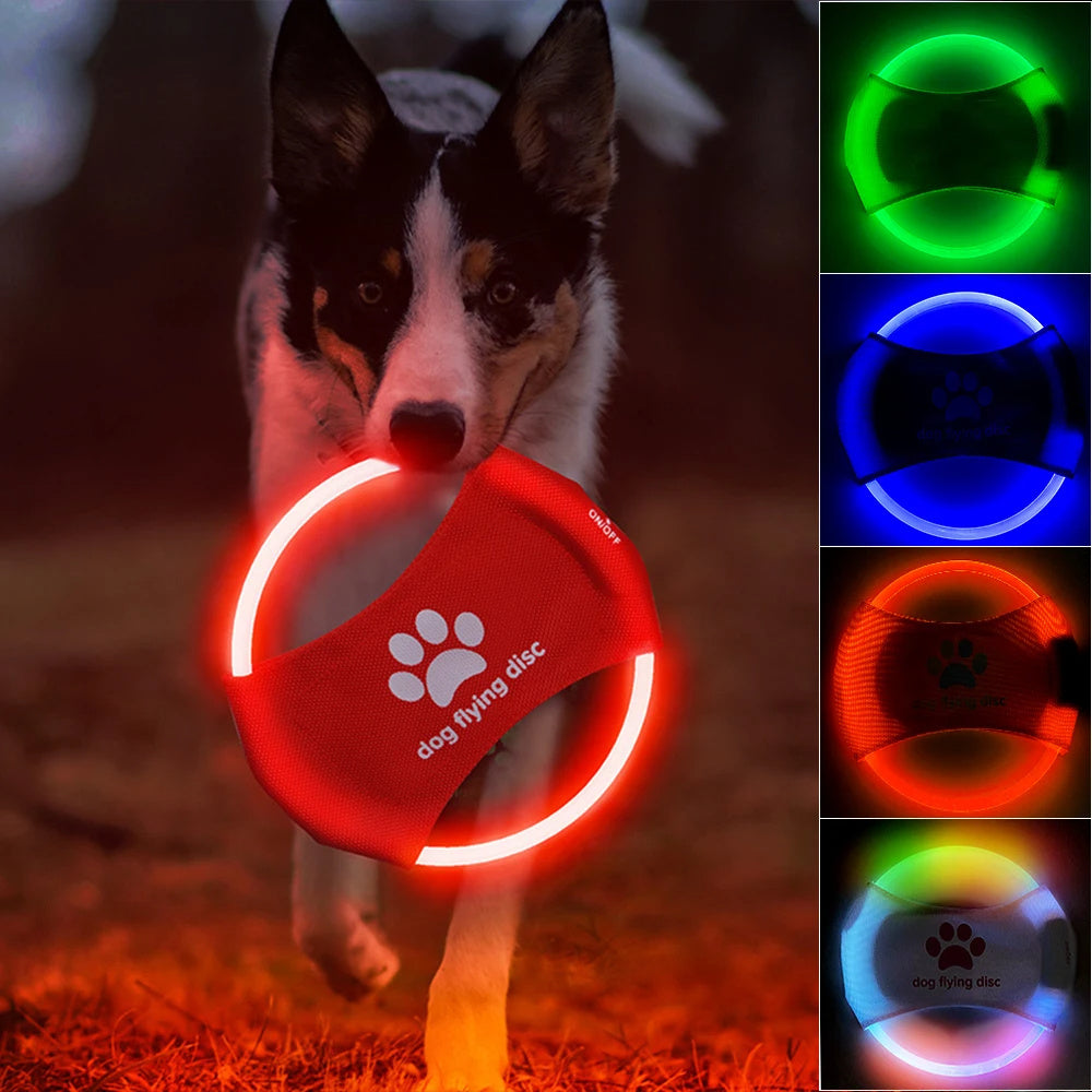 Flying Discs Dog Toy. LED