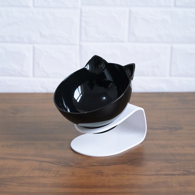 Non Slip Double Dog/Cat Bowl With Raised Stand