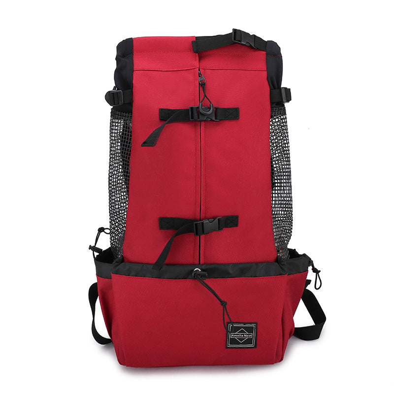 Backpack Double Shoulder Portable Travel Backpack Dog Carrier