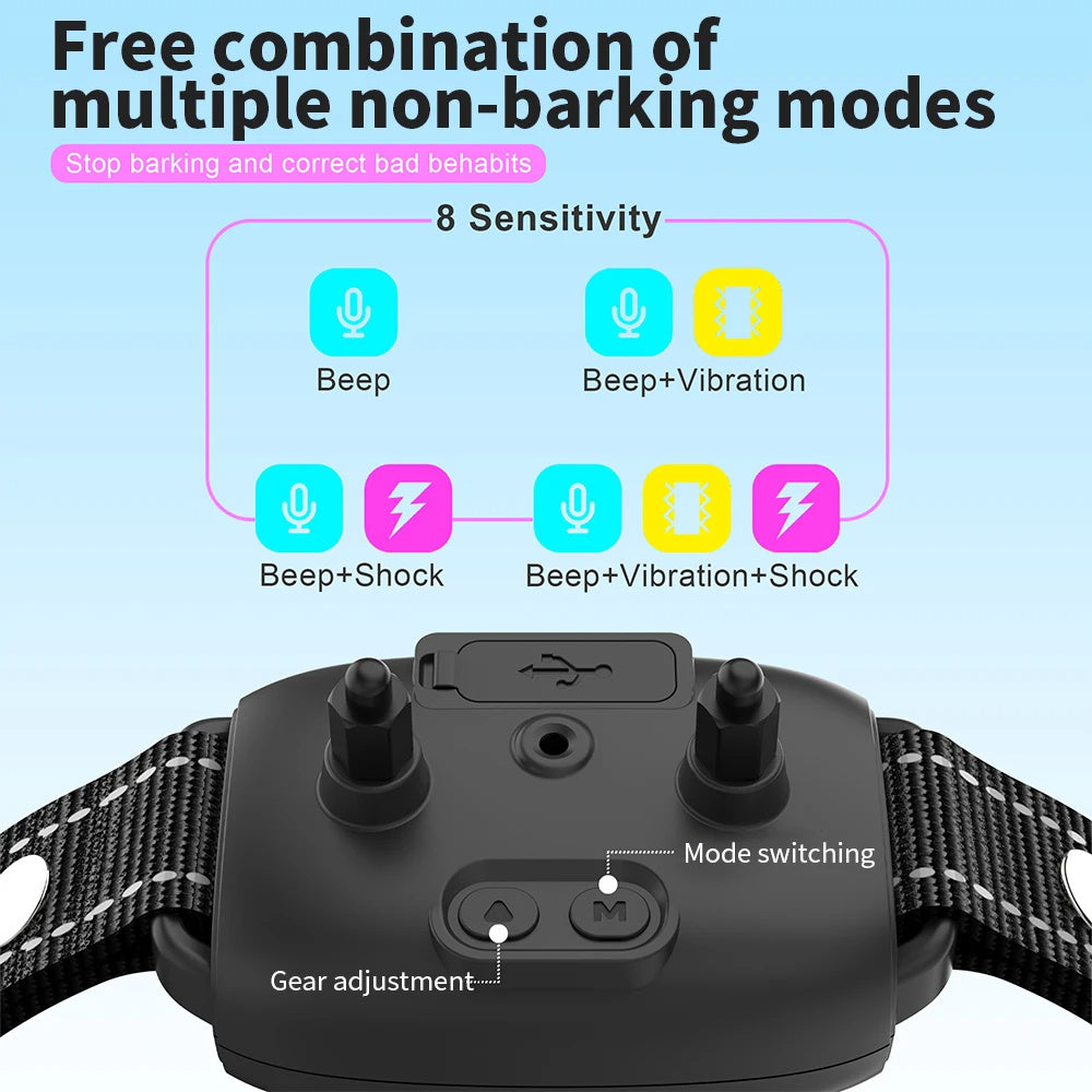 Smart Automatic Rechargeable Anti Barking Dog Collar