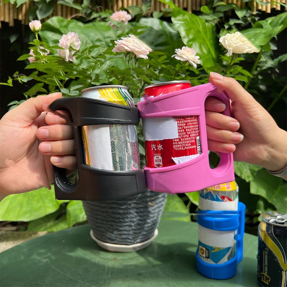 Ultra-thin Can Holder Silicone Cup Holder With Handle