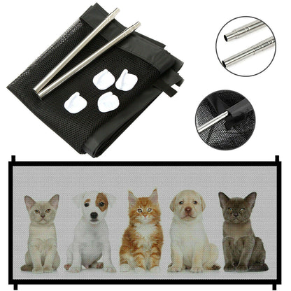 Dog Cat Baby Safety Gate Mesh Fence