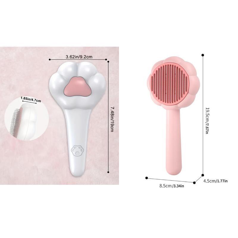 Pet Massage Hair Removal Comb, Paw Shaped Pet Grooming Brush,