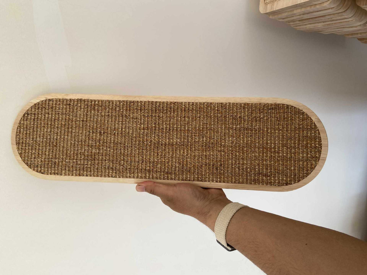 Sisal Hemp Scratch Board Hanging On Wall