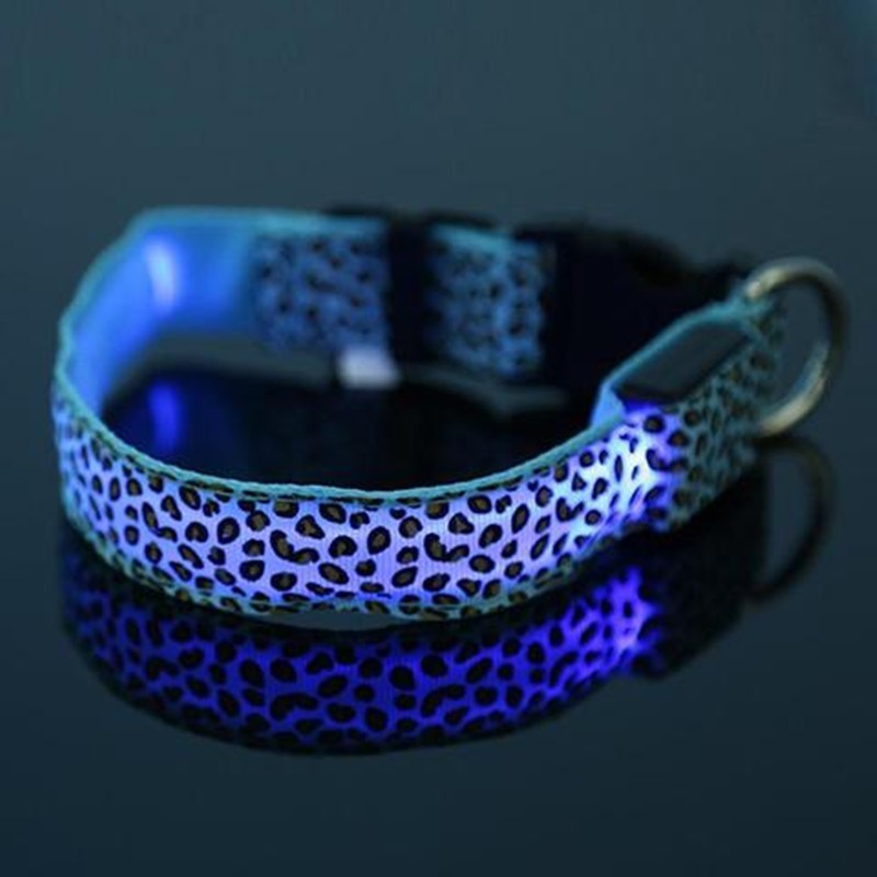 LED Dog Collar Safety Adjustable Nylon