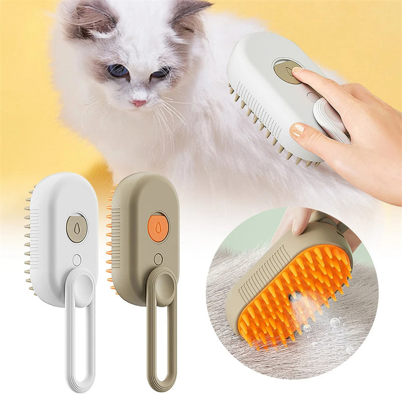 3 In 1 Electric Spray Cat Hair Brushes For Massage Pet Grooming