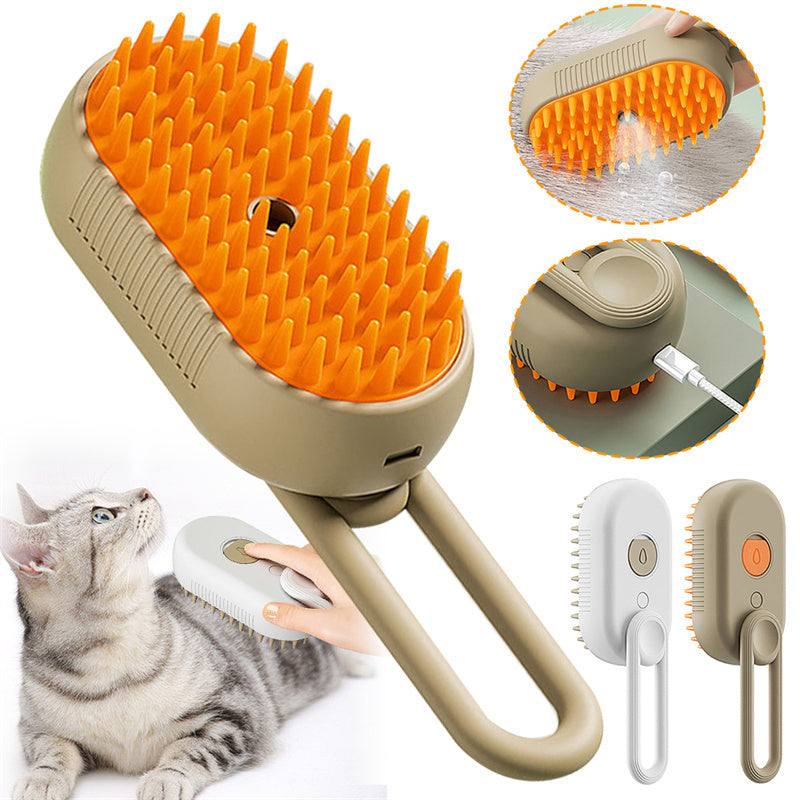 3 In 1 Electric Spray Cat Hair Brushes For Massage Pet Grooming