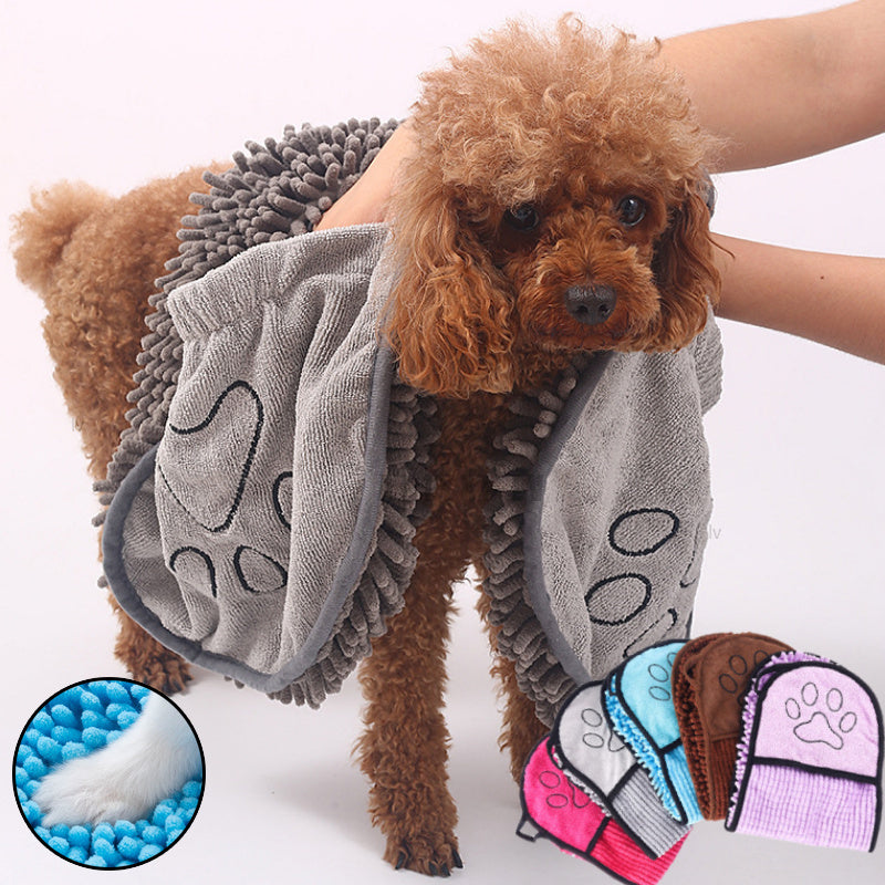 Dogs Cats Super Absorbent  MicrofiberBathrobe