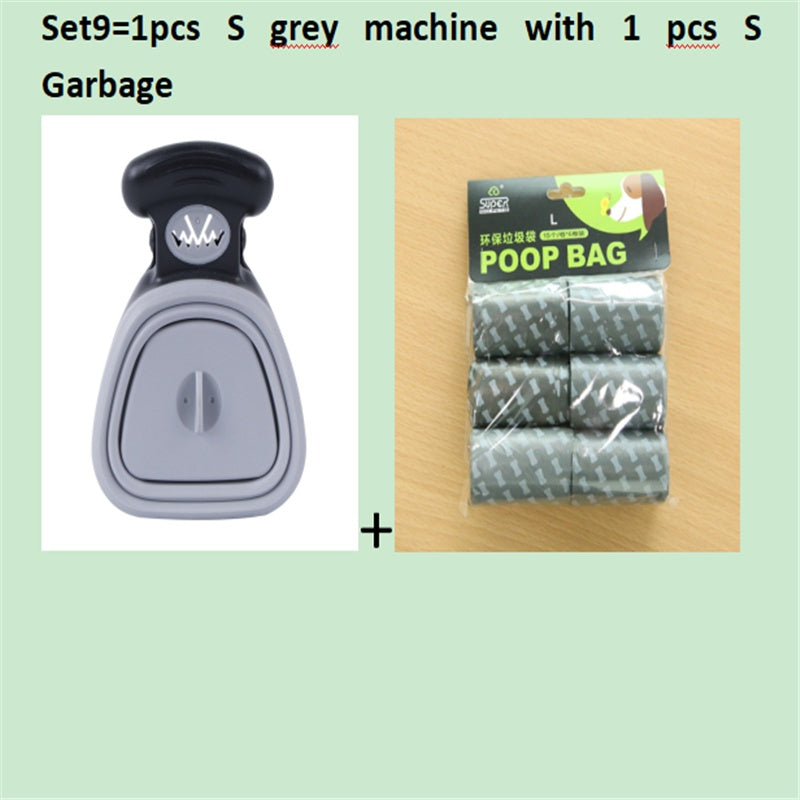 Foldable Pooper Scooper With 1 Roll Decomposable bags