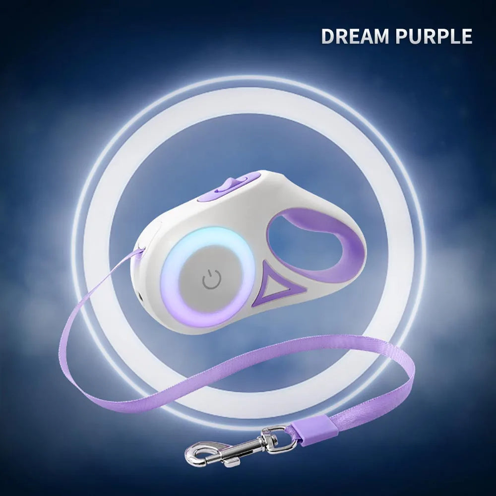 3 And 5M Dog Leash Light Retractable Pet Leads