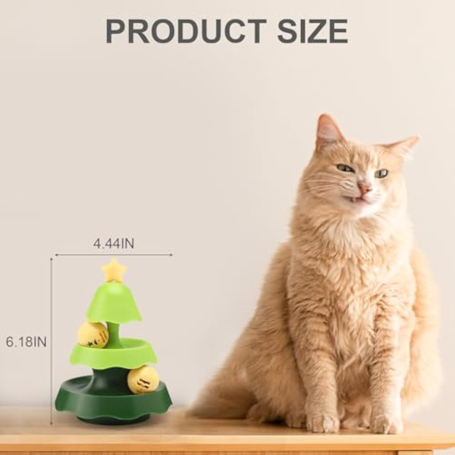 Christmas Tree Toy With Catnip Balls