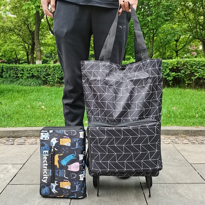 Hand-pulled Shopping Cart Folding  Handbag