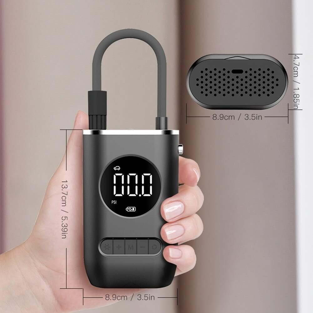 Portable Electric Inflator 150PSI Cordless Electric Ball Inflator Rechargeable Bicycle Air  Inflator With Digital LED Display