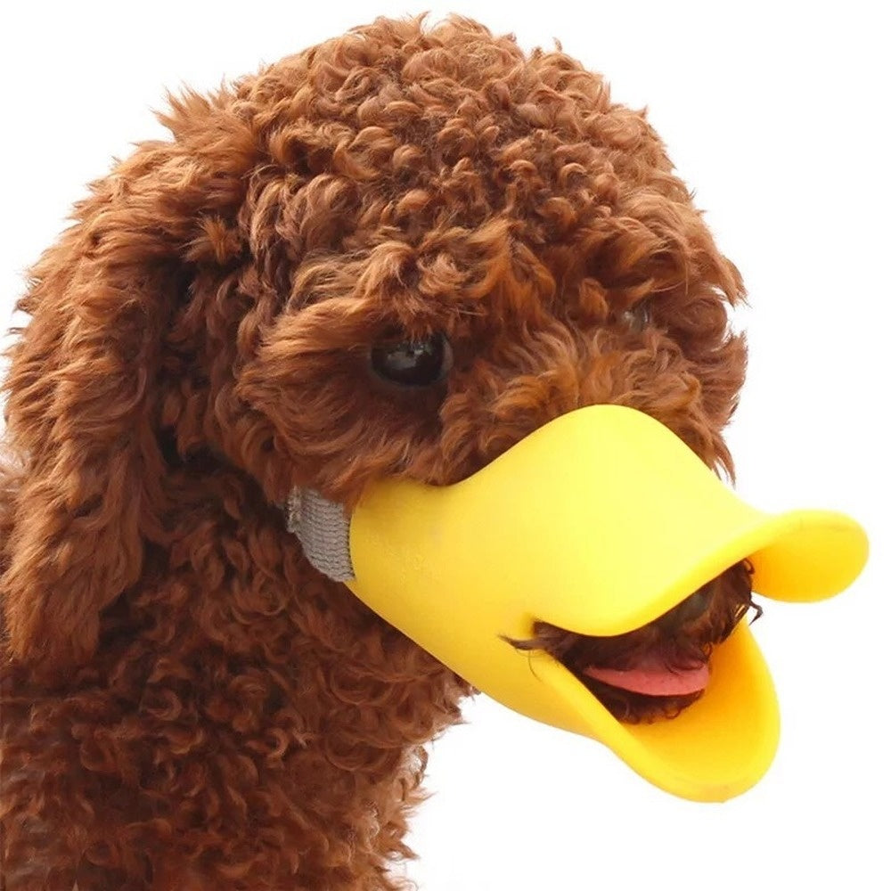 Dog Muzzle Silicone Mask Duck Muzzle