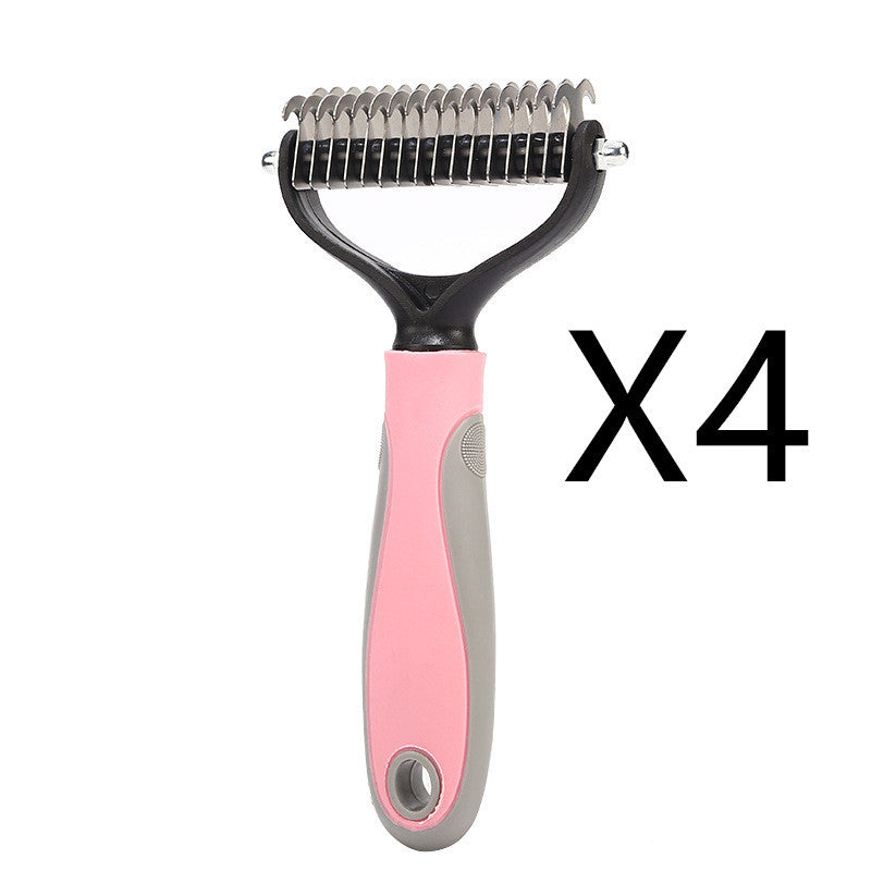 Stainless Double-sided Pet Brush Hair Removal Comb  Dematting