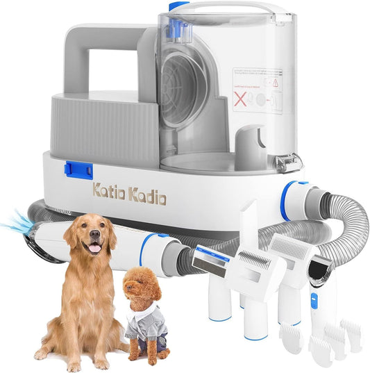 Pet Grooming Kit, 5 In 1 Dog Grooming Kit With 2 Suction Mode, Low Noise Dog Hair Remover