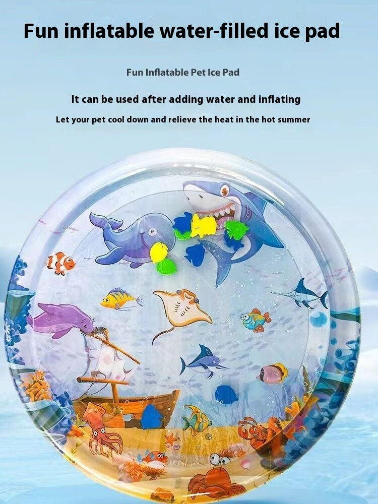 Summer Cooling Pet Water Bed Cushion / Sleeping Square Mat