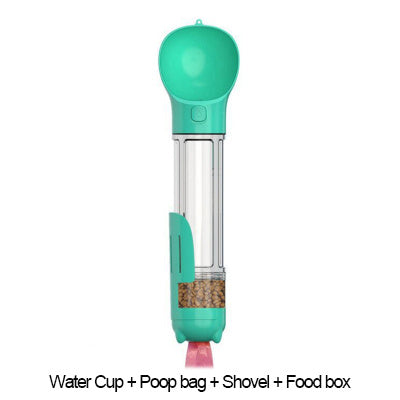 3 In 1 Poop Dispenser Puppy Pet Travel Drinking Bowls