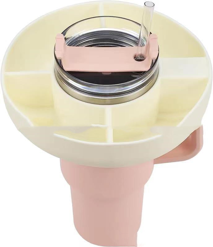 Reusable Snack Container 4 Compartment Snack Platters for 40 oz Cup