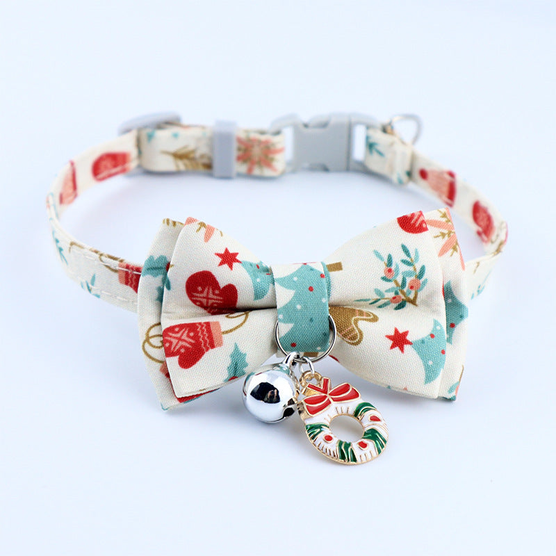 Bow Tie Christmas Fashion Pet Collar