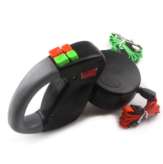 Retractable Dual  Dog  Leash