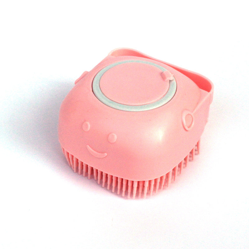Silicone Dog Bath Massage Shampoo Cleaning Brush