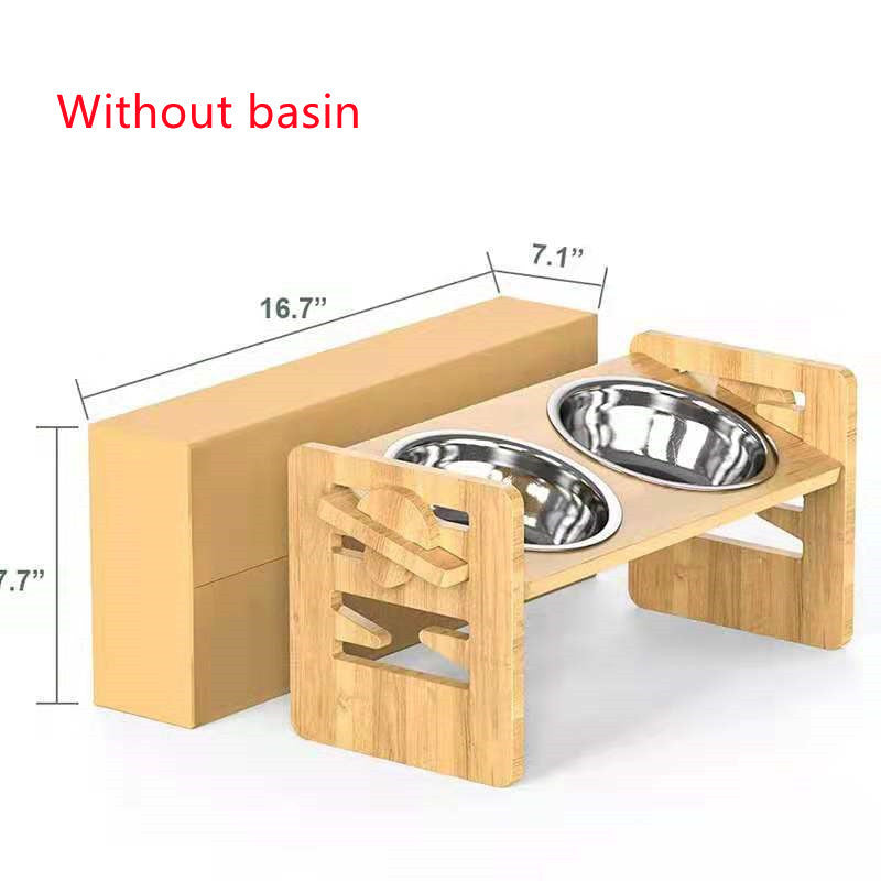 Dog Stainless Steel Double Bowl Folding