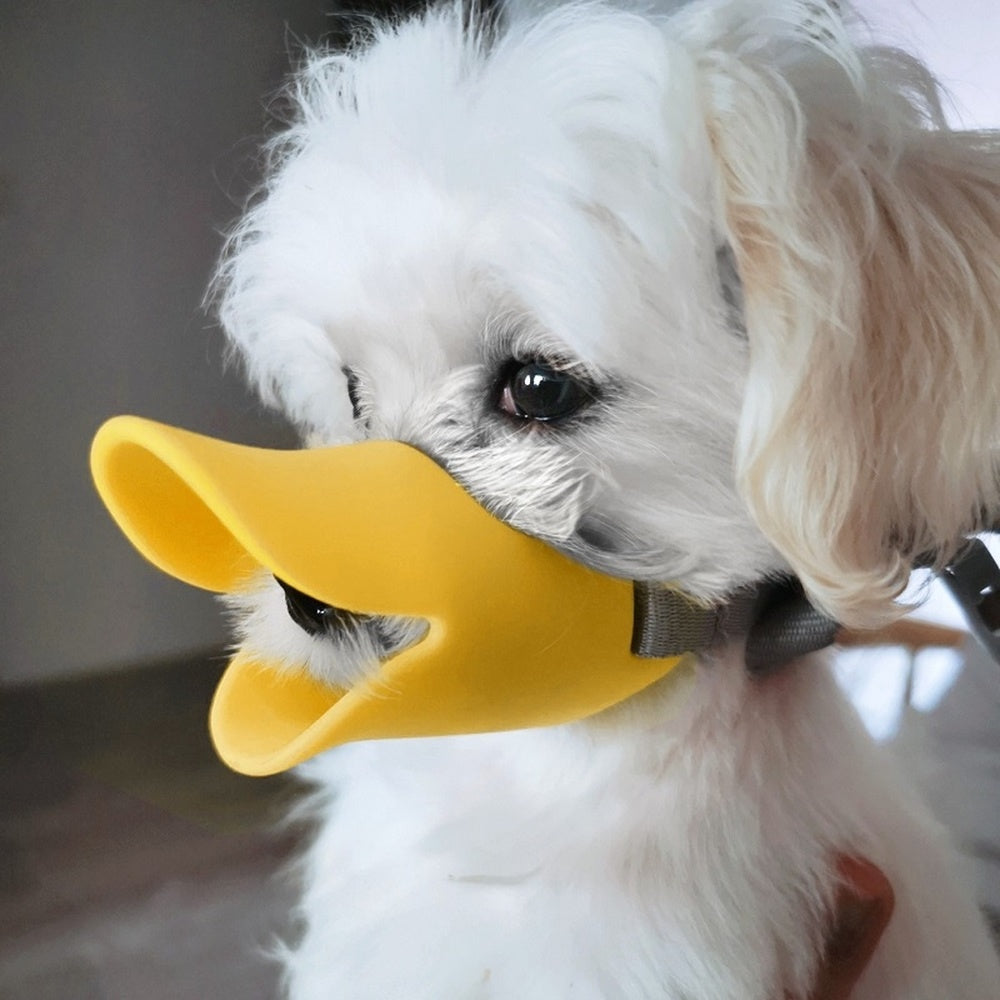 Dog Muzzle Silicone Mask Duck Muzzle