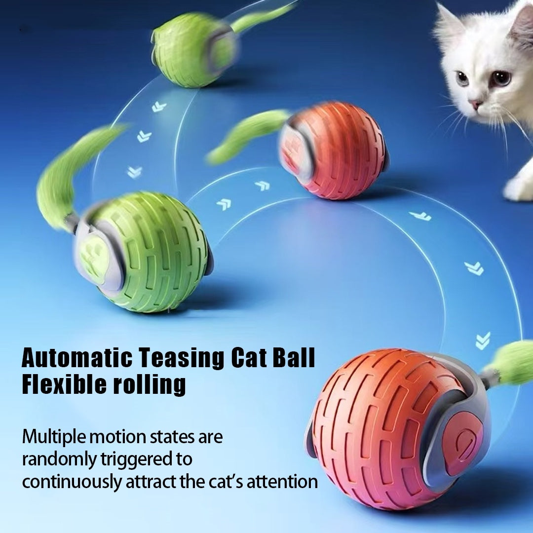 New Interactive Cat Toys Ball Auto Electric Rolling Ball USB