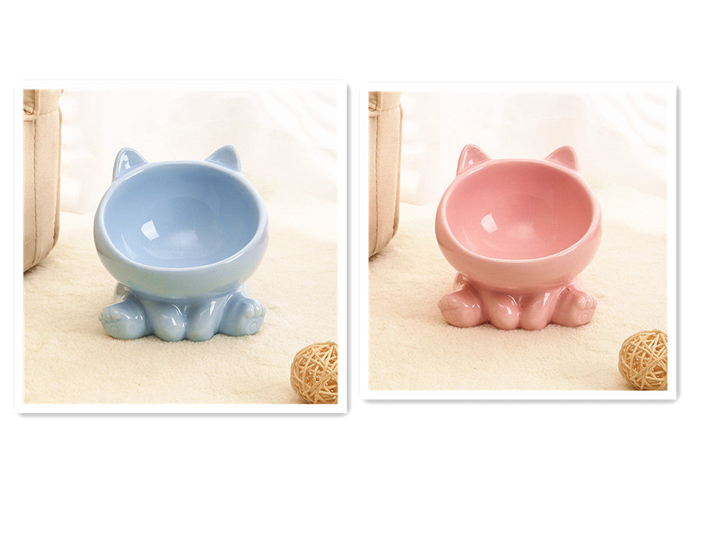 Ceramic Cat Bowl Cat Bowl / Oblique Mouth Dog Bowl