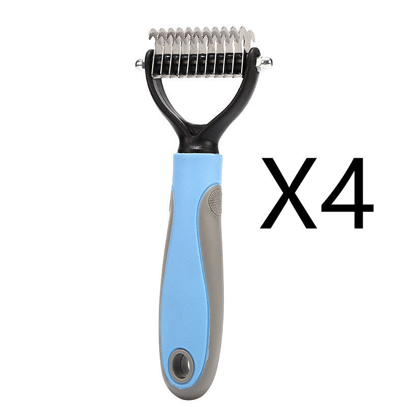 Stainless Double-sided Pet Brush Hair Removal Comb  Dematting