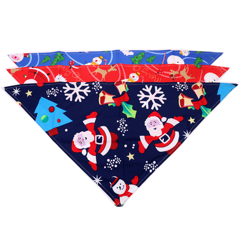 Pet Christmas Triangular Bandanna