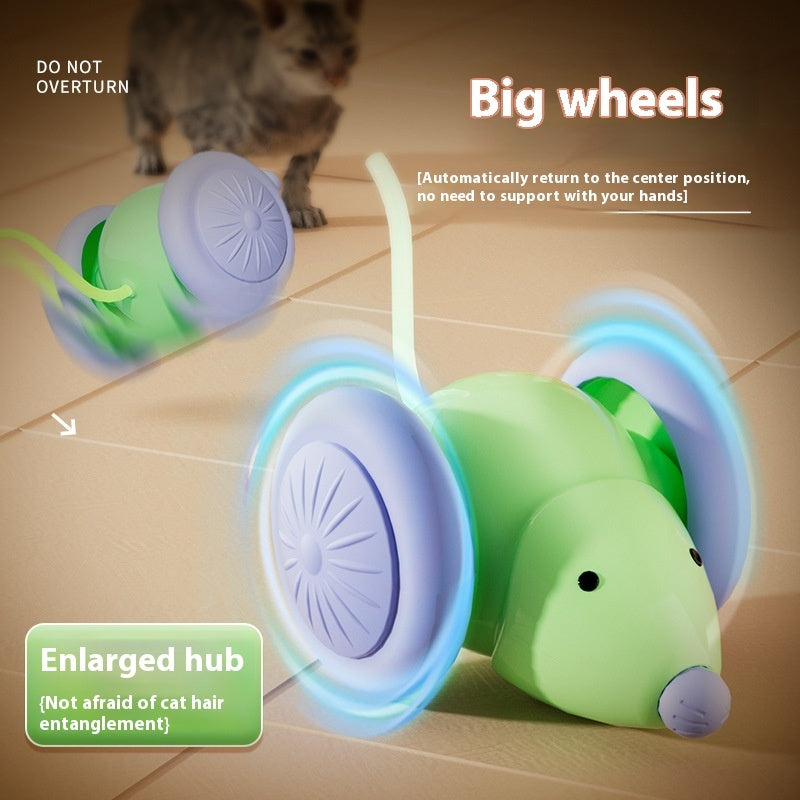 Cat Toy Electric Mouse Car - Automatic Teaser With Intelligent Obstacle Avoidance