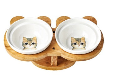 Ceramic Raised Cat Bowl