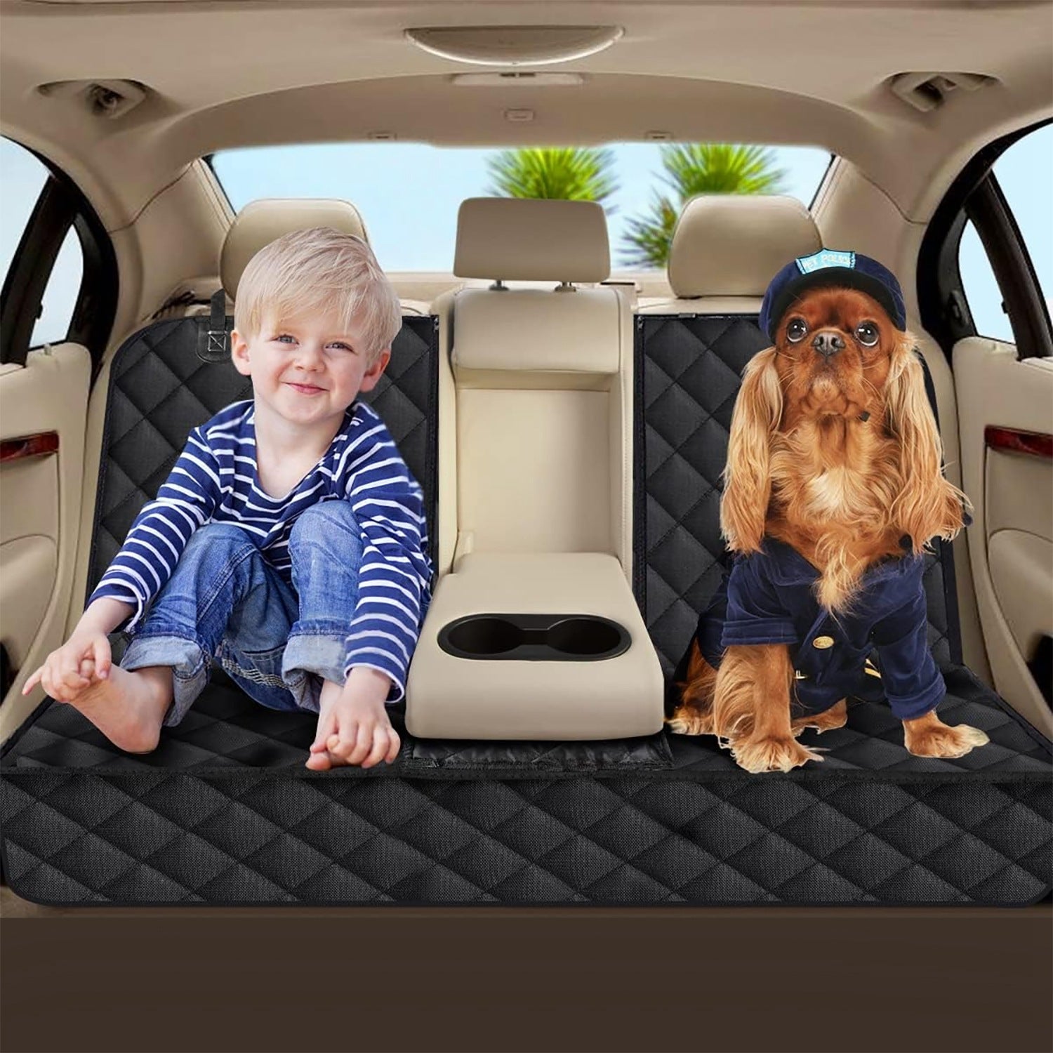 1Pc Dog Car Back Seat Cover Waterproof Scratchproo
