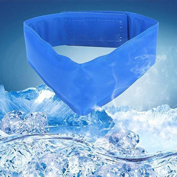 New Pet Cooling Bib Summer Cool Ice Pad Collar