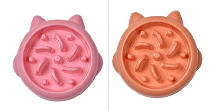 Dog Cat Slow Feeder Bowls