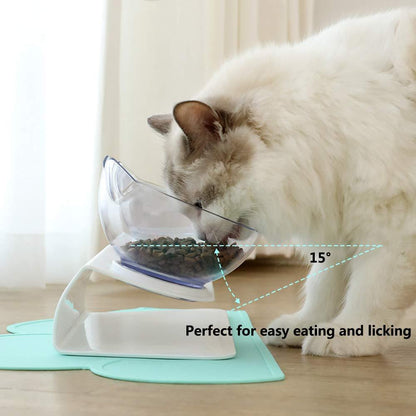 Non Slip Double Dog/Cat Bowl With Raised Stand