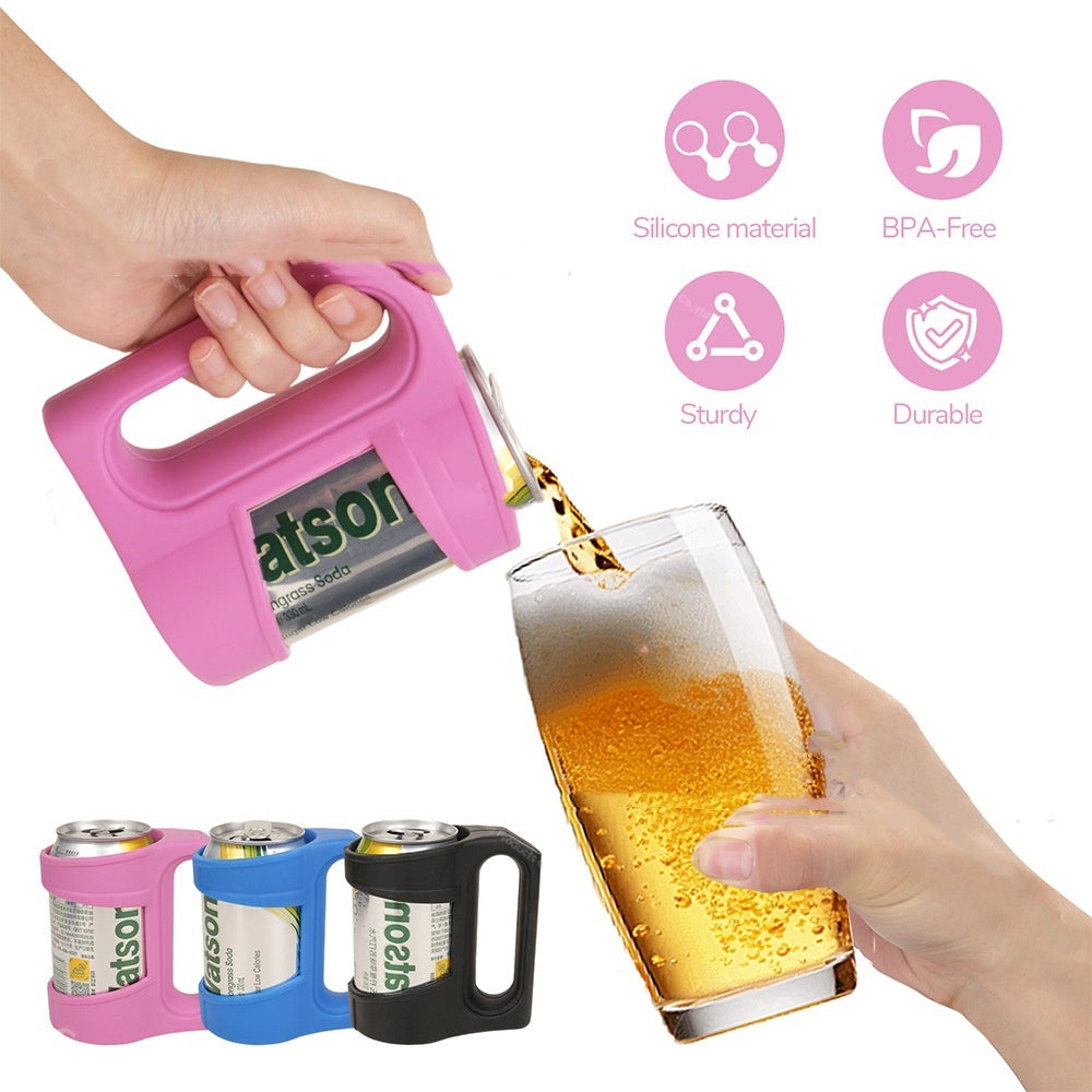 Ultra-thin Can Holder Silicone Cup Holder With Handle