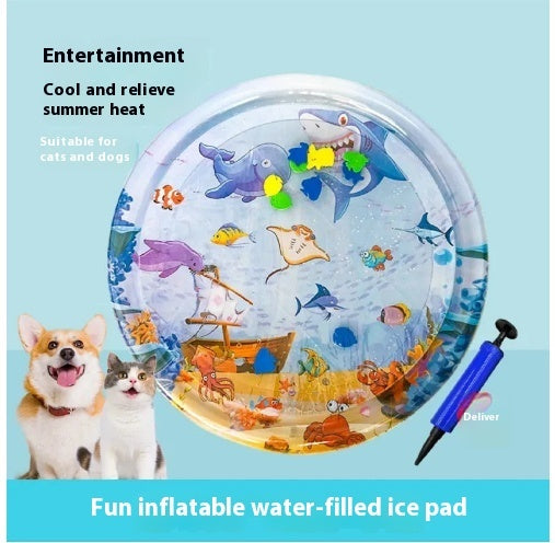 Summer Cooling Pet Water Bed Cushion / Sleeping Square Mat