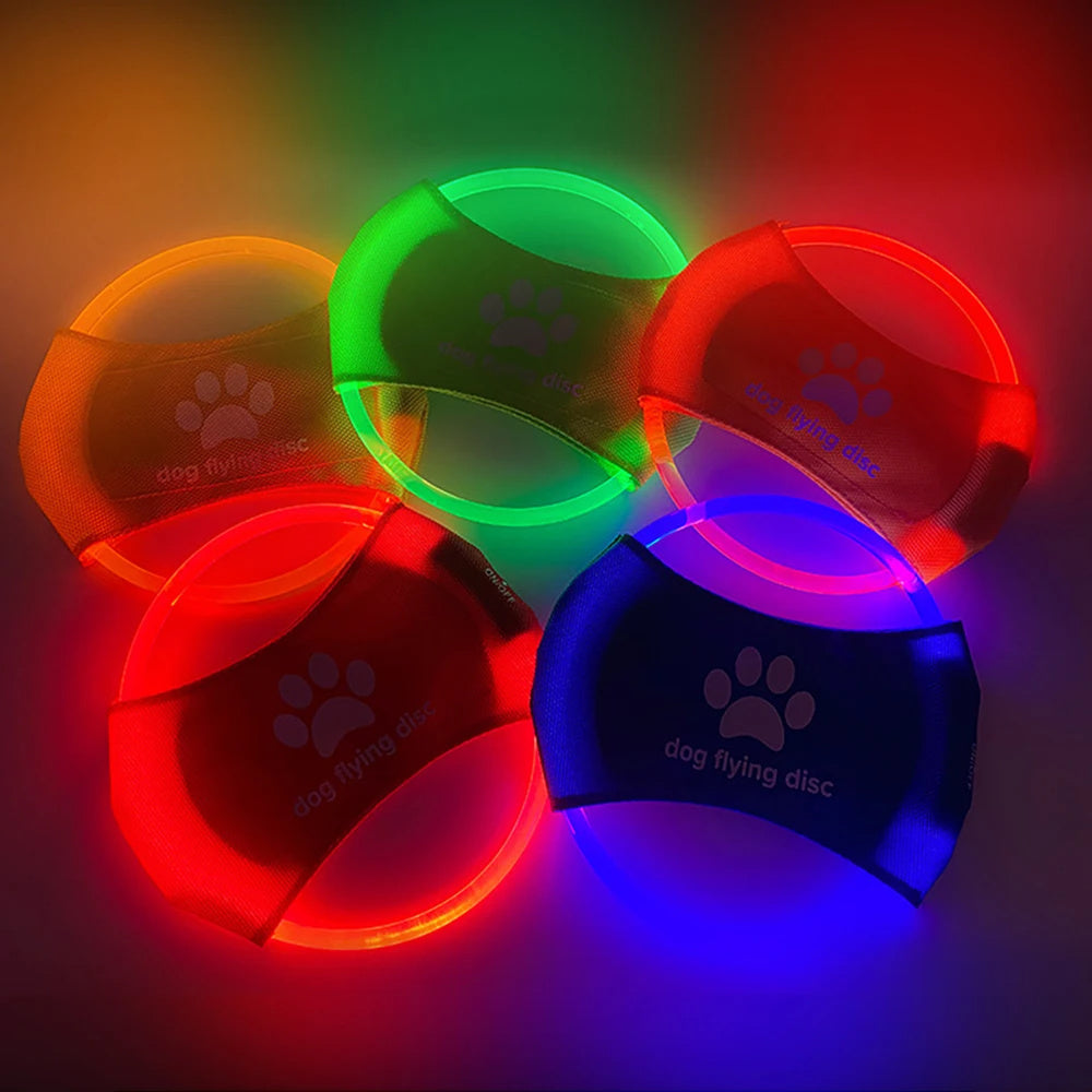 Flying Discs Dog Toy. LED