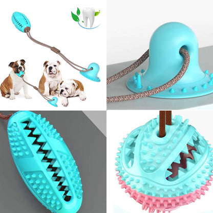 Silicon Suction Cup Tug Interactive Dog Ball