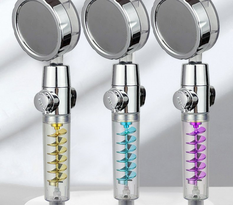 Supercharged Shower Head Twin-turbo