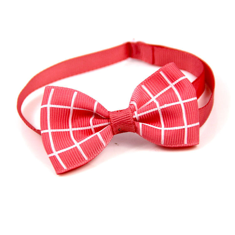 Plaid Tie Cat Dog