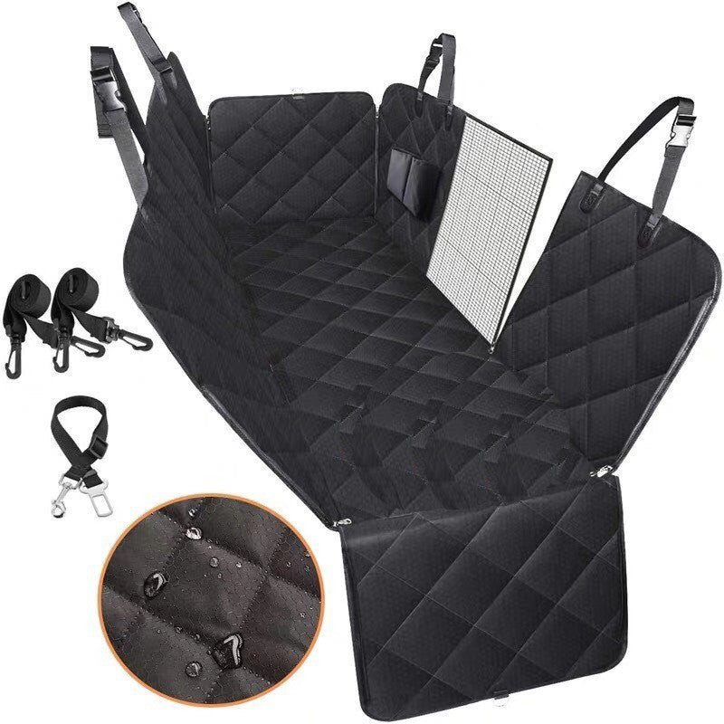 Pet Carrier Hammock Seat Protector With Zipper And Pocket