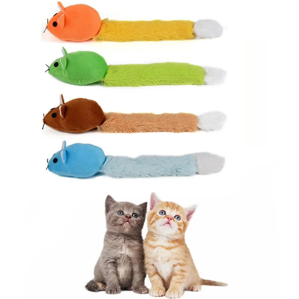 Long Tail Mouse Cat Teaster Toys