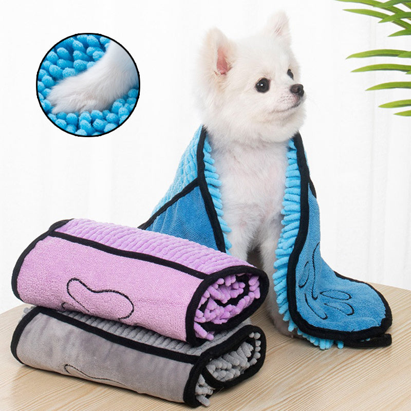 Dogs Cats Super Absorbent  MicrofiberBathrobe