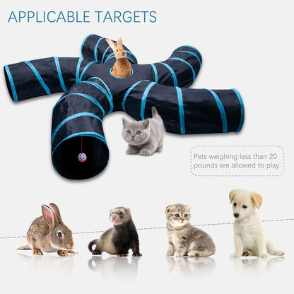 Tree Pattern Tunnel  Pets Toys